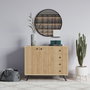 Hanah Home Armario Multiusos Roble 100x82x35 cm